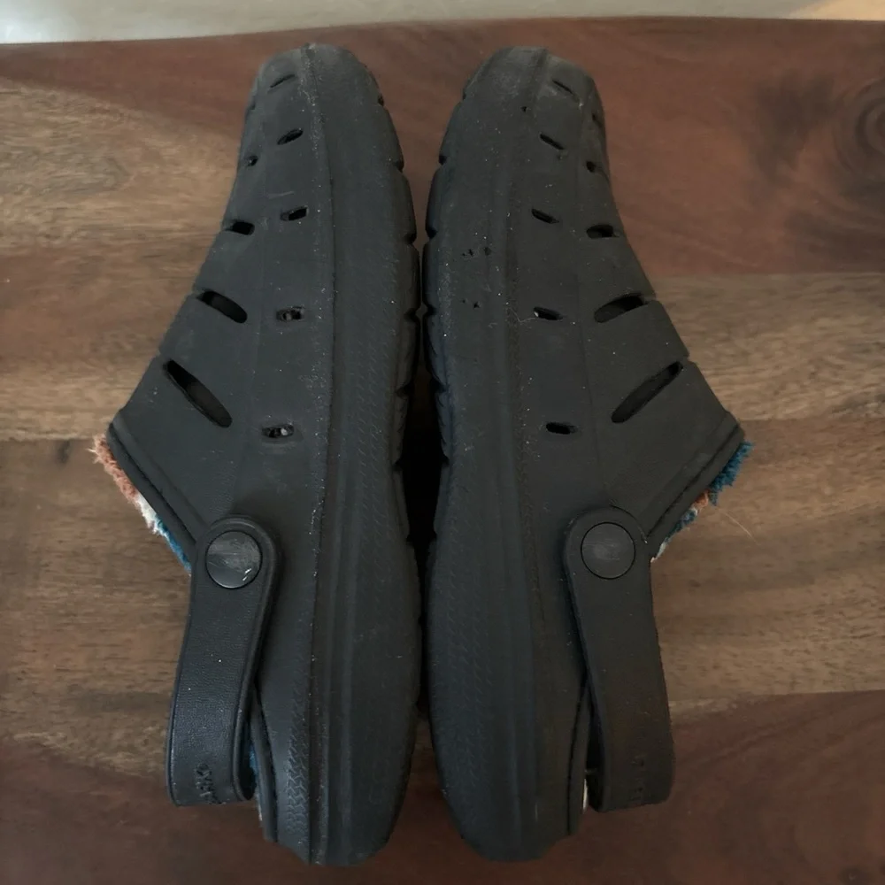 Rugged Shark Big Boys black Lined EVA Clog Size 3